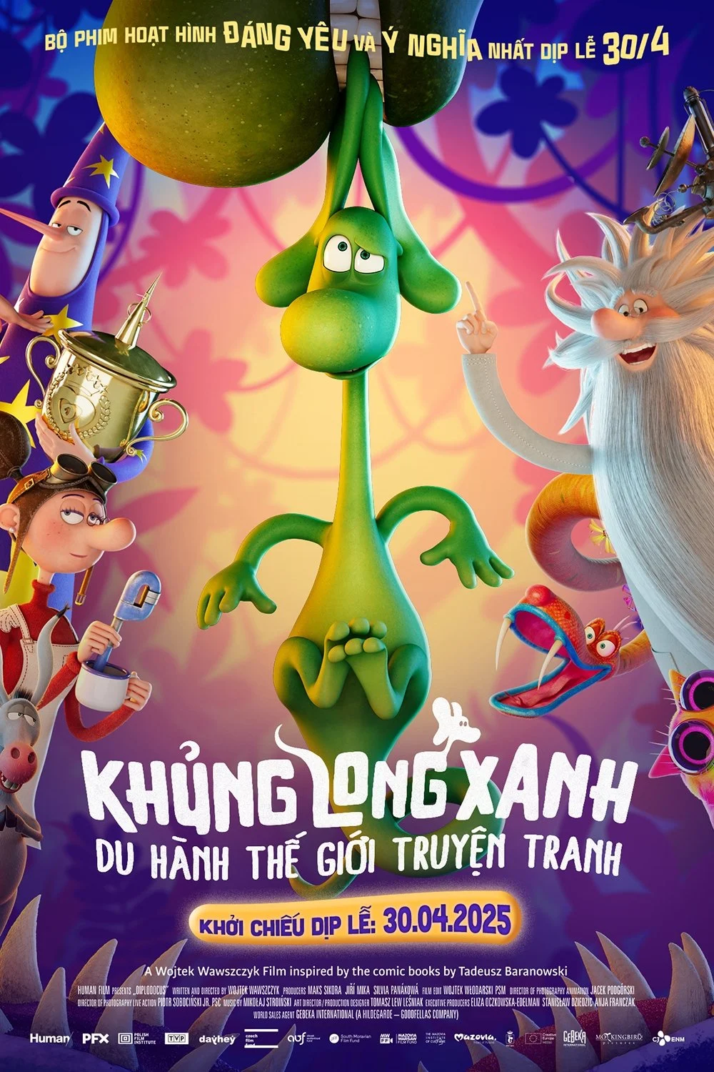 Khủng Long Xanh Du Hành Thế Giới Truyện Tranh - The Green Dinosaur (2024)